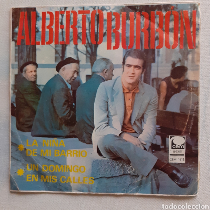 Disques de vinyle: Alberto Burbon. CEM 1615. 1968. Funda VG. Disco VG++.