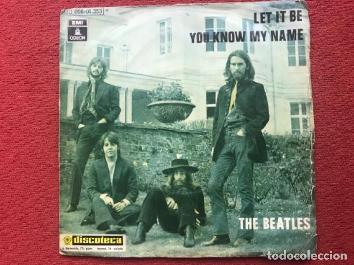 Discos de vinilo: Single The Beatles Let it be 1970 - Foto 1