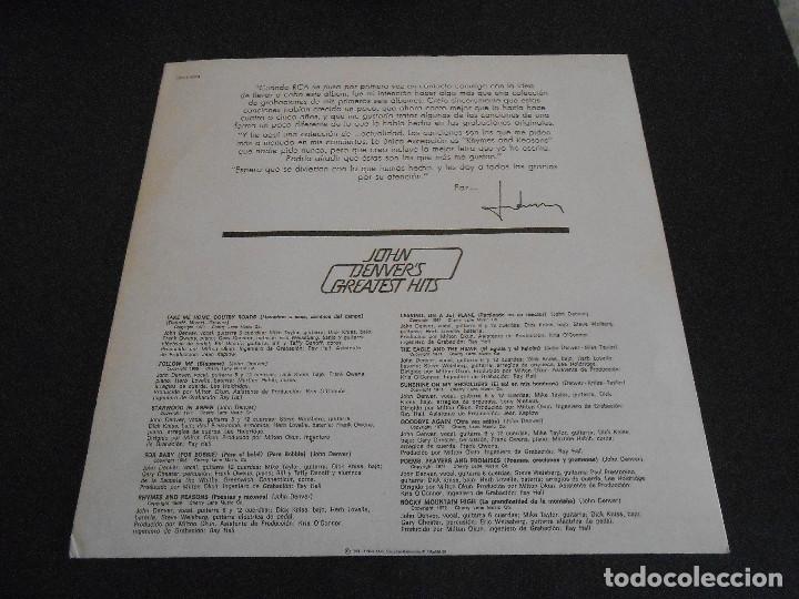 Discos de vinilo: JOHN DENVER&acute;S - GREATEST HITS - 1974 - Foto 4
