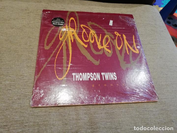 Discos de vinilo: Thompson twins-groove on. m&aacute;xi us - Foto 1