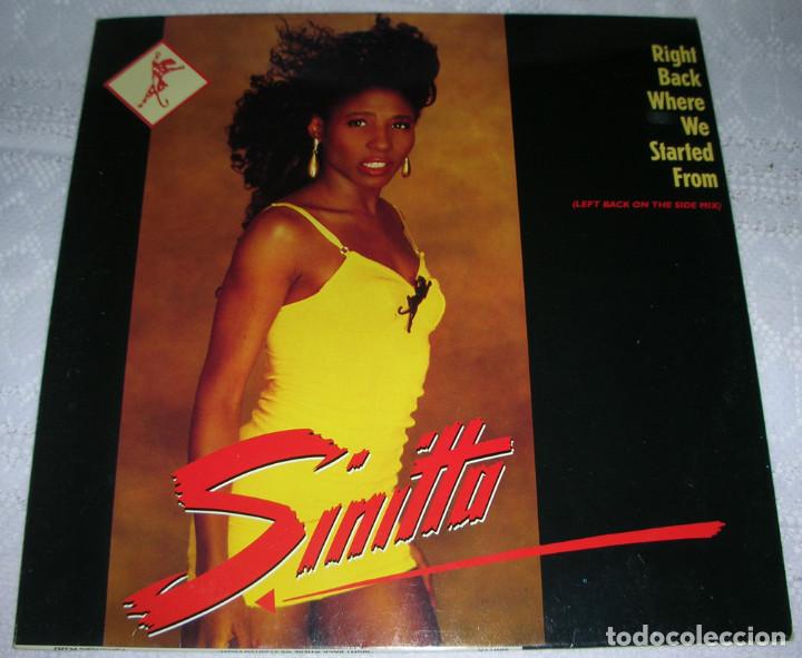 Discos de vinilo: Sinitta &ndash; Right Back Where We Started From - MAXISINGLE 1989 - Foto 1