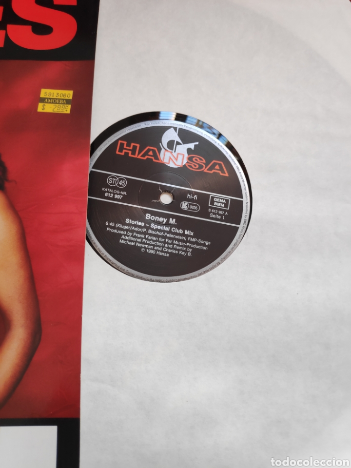 Discos de vinilo: Boney M - Vinilo maxi - 12 - Stories - Foto 3