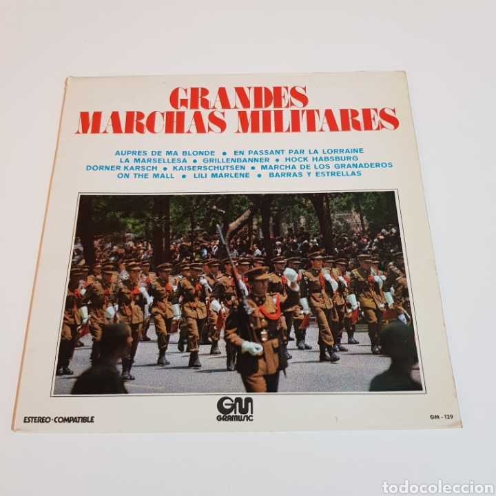 Vinyl-Schallplatten: GRANDES MARCHAS MILITARES - BANDA EJECITO VIENA - BANDA PARACAIDISTAS FRANCESES ...