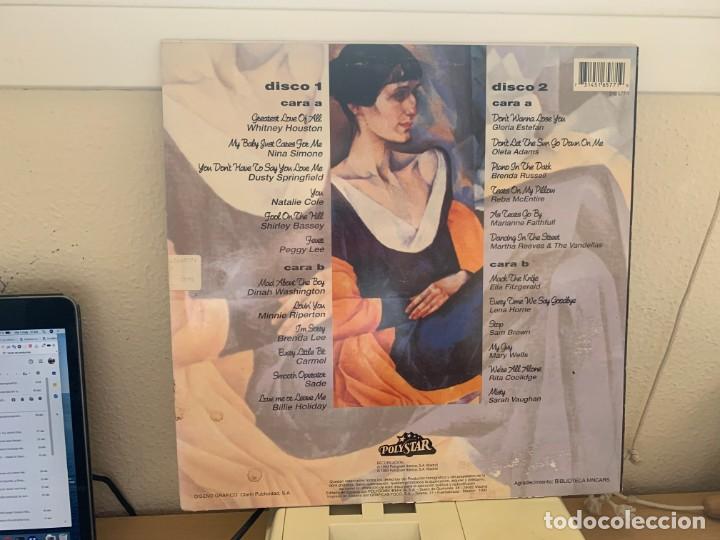 Discos de vinilo: Various &lrm;&ndash; Ellas. 2 DISCOS VINILO. 24H. ESTADO MINT. 1990 - Foto 2