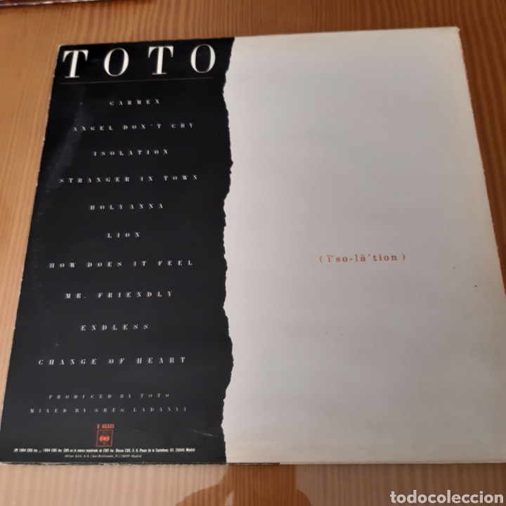 Discos de vinilo: Disco vinilo LP TOTO - Foto 2