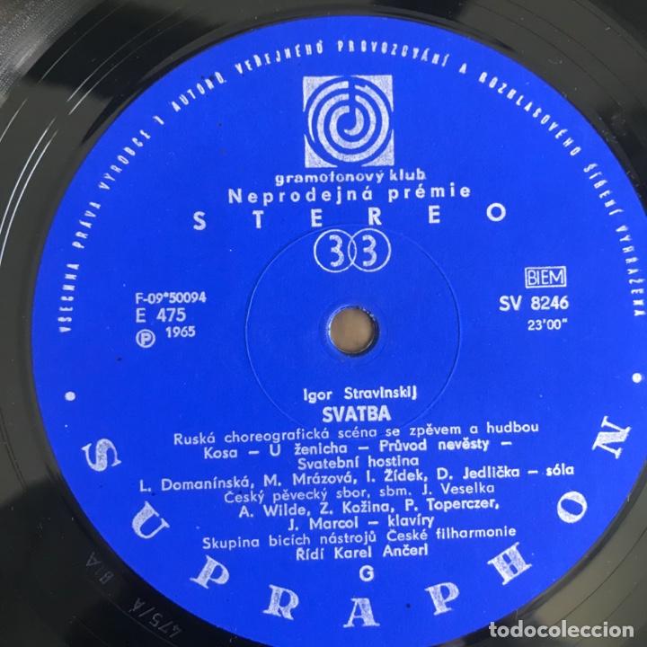 Discos de vinilo: Igor Stravinsky Svatba Voj&aacute;ka - Foto 4