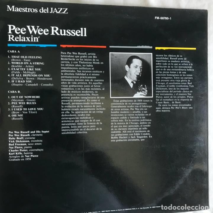 Discos de vinilo: Pee Wee Russell Relaxin 1988 - Foto 2