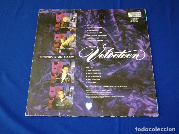 Discos de vinilo: TRANSVISION VAMP (VELVETEEN) - Foto 3