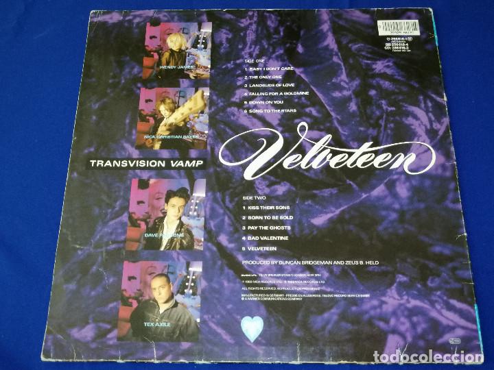 Discos de vinilo: TRANSVISION VAMP (VELVETEEN) - Foto 4