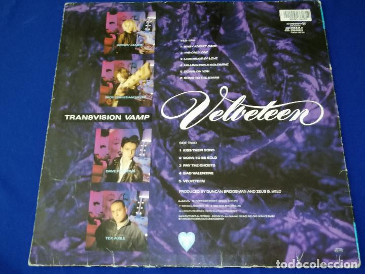 Discos de vinilo: TRANSVISION VAMP (VELVETEEN) - Foto 5