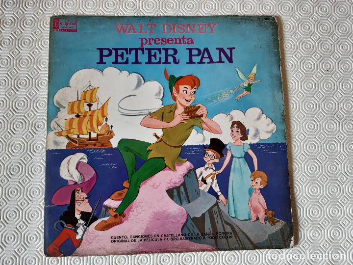 Discos de vinilo: LP VINILO WALT DISNEY PRESENTA PETER PAN. 1969. CON COMIC INTERIOR. - Foto 1