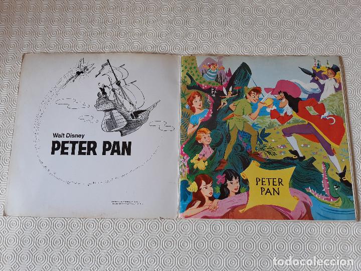 Discos de vinilo: LP VINILO WALT DISNEY PRESENTA PETER PAN. 1969. CON COMIC INTERIOR. - Foto 2