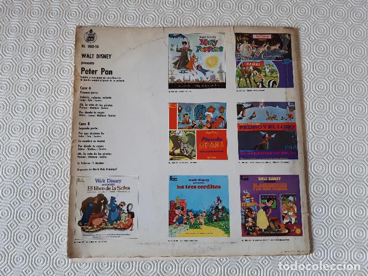 Discos de vinilo: LP VINILO WALT DISNEY PRESENTA PETER PAN. 1969. CON COMIC INTERIOR. - Foto 3