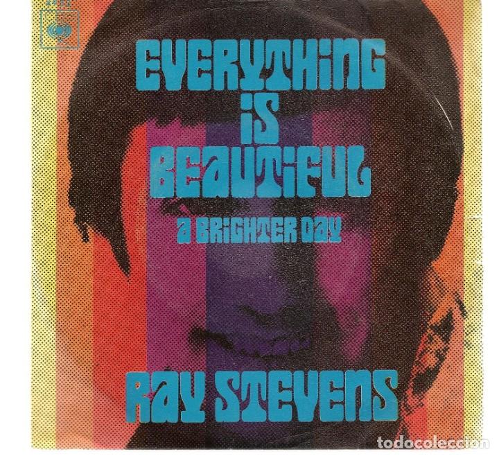 Discos de vinilo: SINGLES/. RAY STEVENS. EVVERYTHING IS BEAUTIFUL (P/B72)C/1 - Foto 1