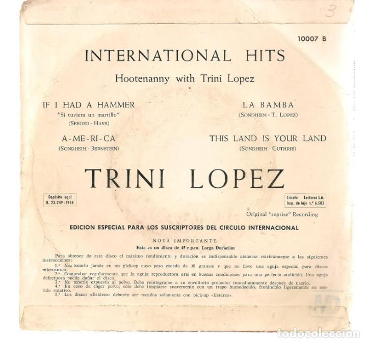 Discos de vinilo: SINGLES/. TRINI L&Oacute;PEZ. (P/B72)C/1 - Foto 2