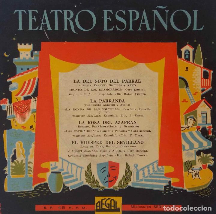 Dischi in vinile: SOTO DEL PARRAL.PARRANDA.ROSA DEL AZAFRAN.HUESPED SEVULLANO.C.PANADES.E.ALIAGA.R.FERRER...EP