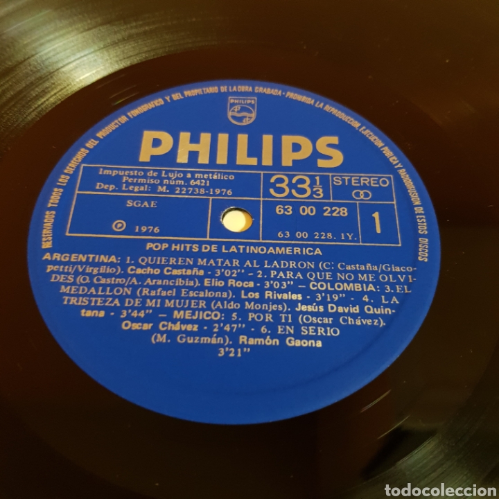 Discos de vinilo: POP HITS DE LATINOAM&Eacute;RICA 1976 - Foto 3