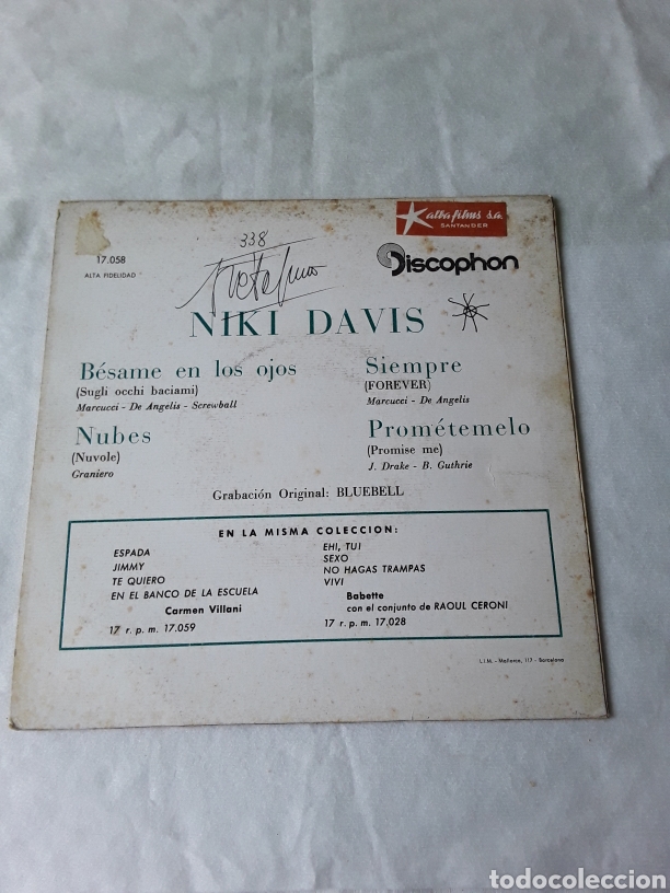 Discos de vinilo: NIKI DAVIS -Besame en los ojos +3 - Foto 2