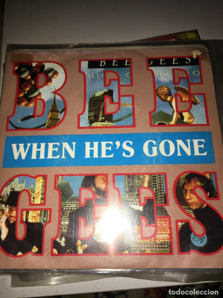 Discos de vinilo: BEE GEES &ndash; WHEN HES GONE - SINGLE - Foto 1