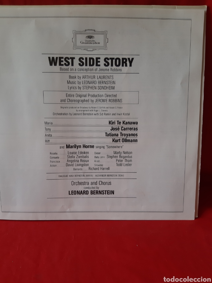 Discos de vinilo: WEST SIDE STORI , LEONARD BERNSTEIN , DOBLE LP - Foto 3