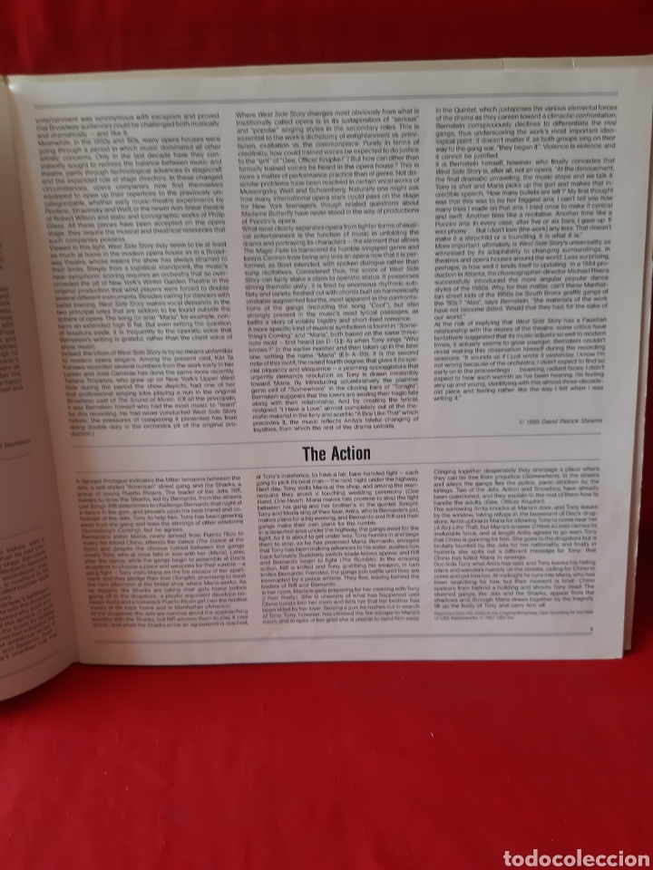 Discos de vinilo: WEST SIDE STORI , LEONARD BERNSTEIN , DOBLE LP - Foto 5