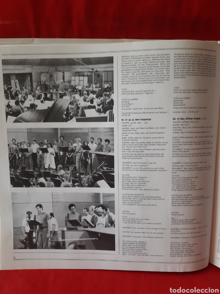 Discos de vinilo: WEST SIDE STORI , LEONARD BERNSTEIN , DOBLE LP - Foto 9