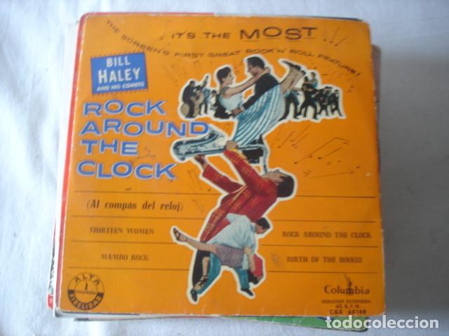 Discos de vinilo: Bill Haley And His Comets Rock Around The Clock = Al Comp&aacute;s Del Reloj - Foto 1