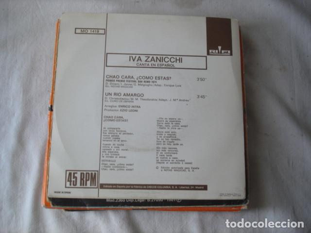 Discos de vinilo: Iva Zanicchi &lrm; Chao, Cara, &iquest;Como Estas? - Foto 2