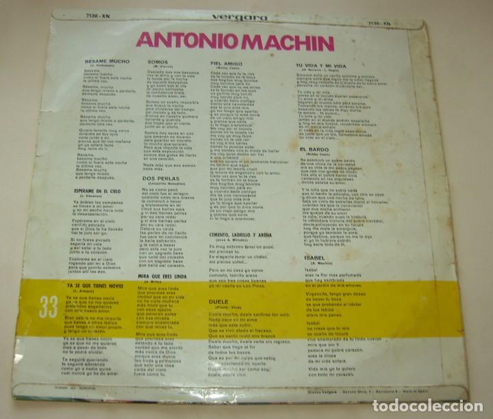 Discos de vinilo: ANTONIO MACHIN - VERGARA 1966 - Foto 2