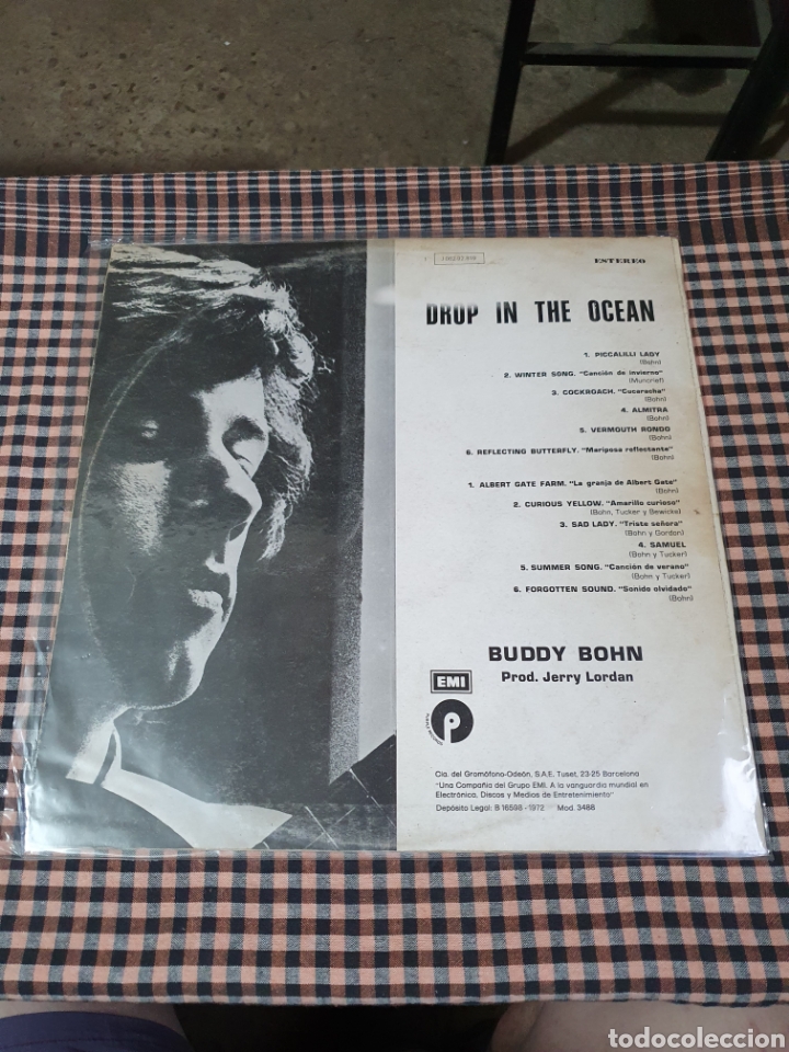 Discos de vinilo: Buddy Bohn ?– A Drop In The Ocean, EMI ?– J 062-92.819, Purple Records ?– J 062-92.819, 1972.. - Foto 2 - 203012731