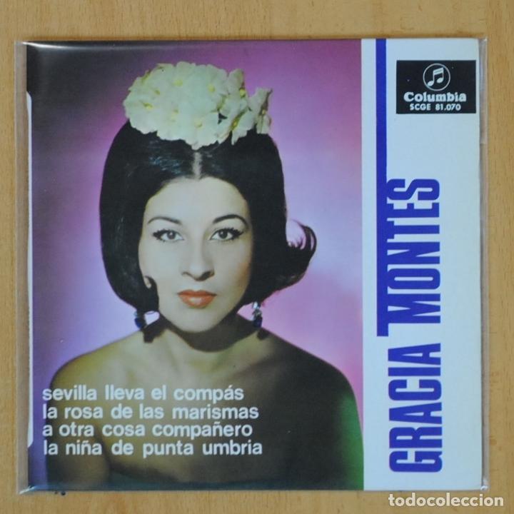 Discos de vinilo: GRACIA MONTES - SEVILLA LLEVA EL COMPAS + 3 - EP - Foto 1