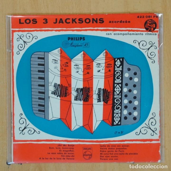 Discos de vinilo: LOS 3 JACKSONS - ACORDEON - SINGLE - Foto 1