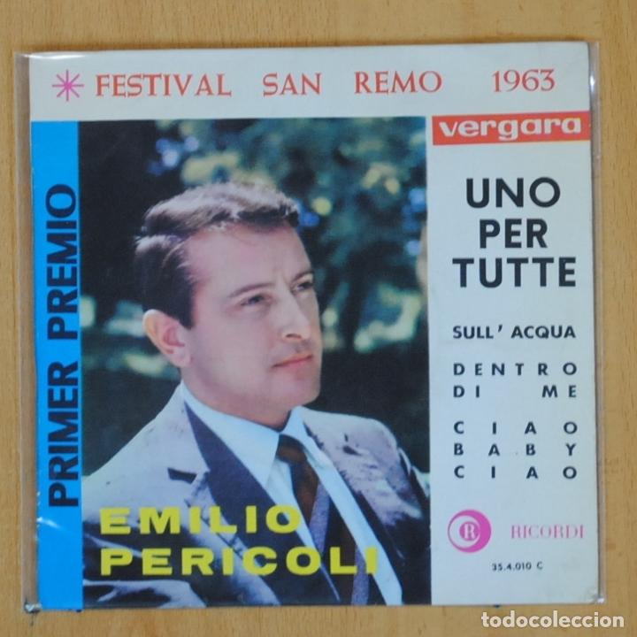 Discos de vinilo: EMILIO PERICOLI - UNO PER TUTTE + 3 - EP - Foto 1