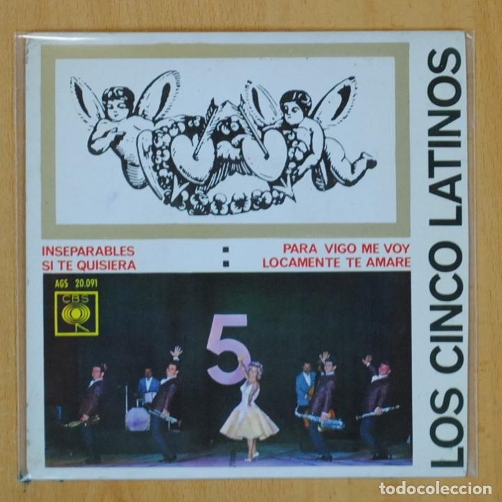 Discos de vinilo: LOS CINCO LATINOS - INSEPARABLES + 3 - EP - Foto 1
