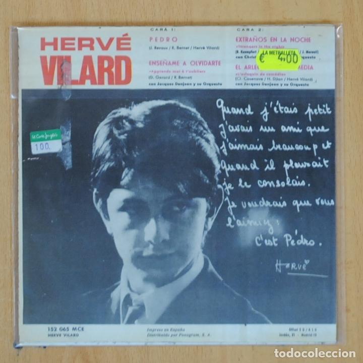 Discos de vinilo: HERVE VILARD - PEDRO + 3 - EP - Foto 2