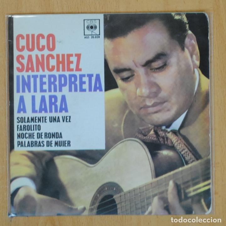 Discos de vinilo: CUCO SANCHEZ - INTERPRETA A LARA - EP - Foto 1