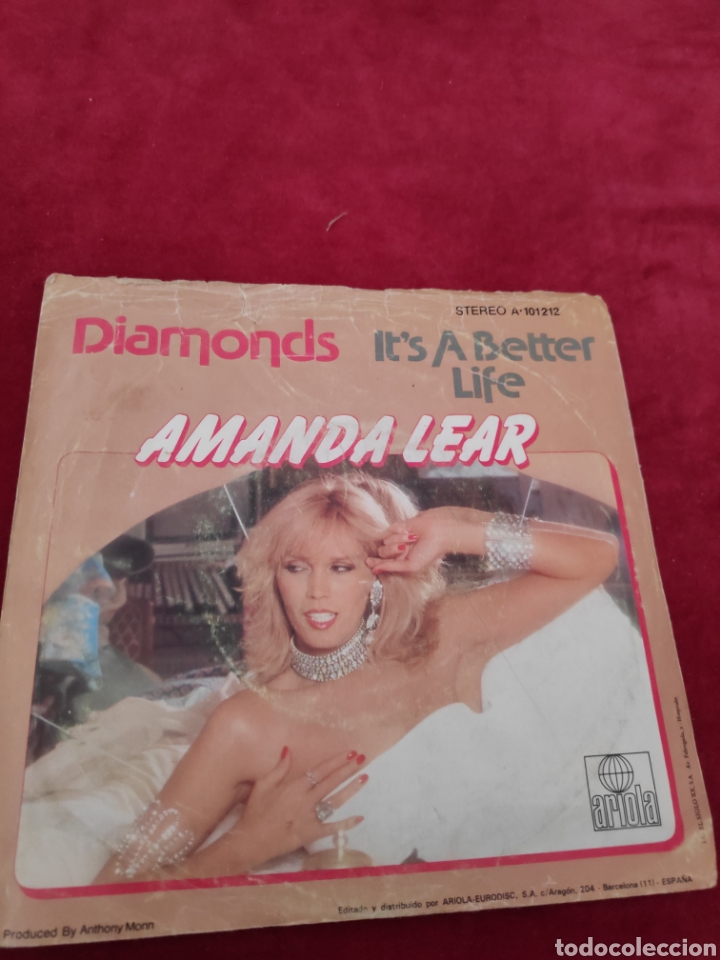Discos de vinilo: Amanda Lear - Diamonds - Single vinilo - Foto 3