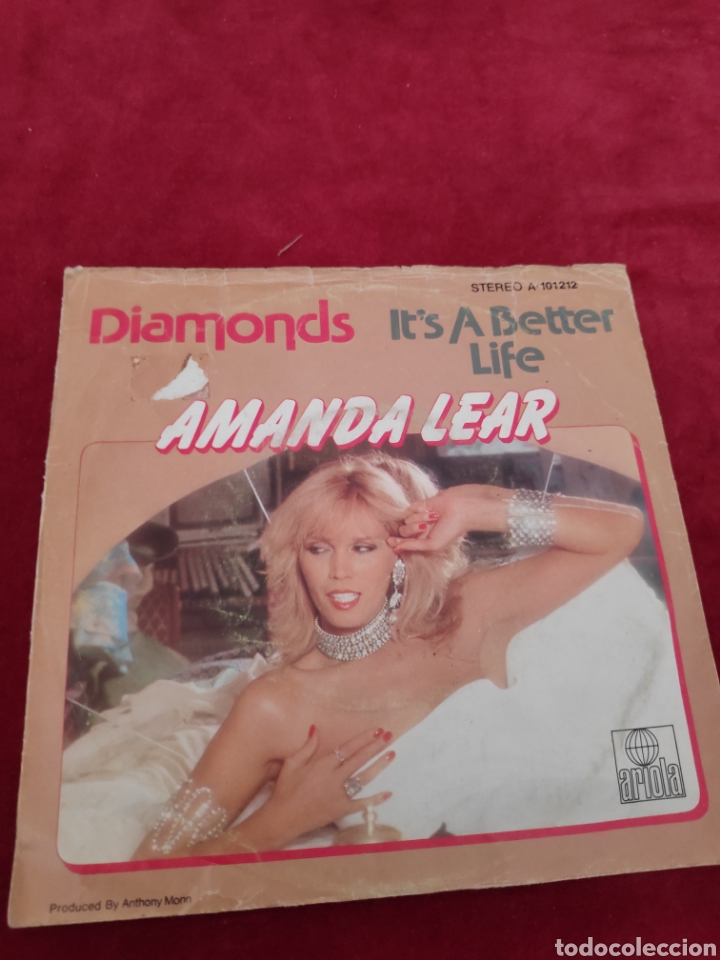 Discos de vinilo: Amanda Lear - Diamonds - Single vinilo - Foto 1
