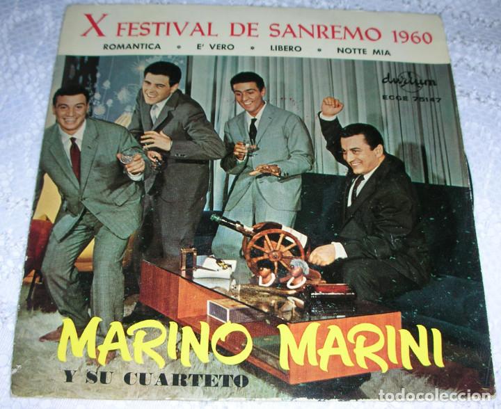 Discos de vinilo: MARINO MARINI E IL SUO QUARTETO - X FESTIVAL DE SAN REMO 1960 - EP DURIUM 1960
