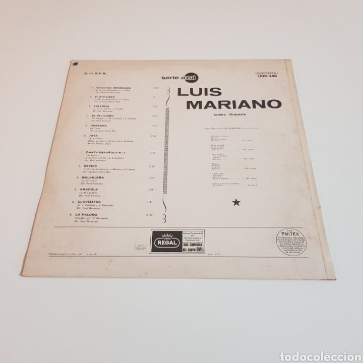 Discos de vinilo: LUIS MARIANO - Foto 2