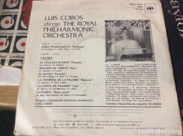 Discos de vinilo: mas zarzuela luis cobos - Foto 2