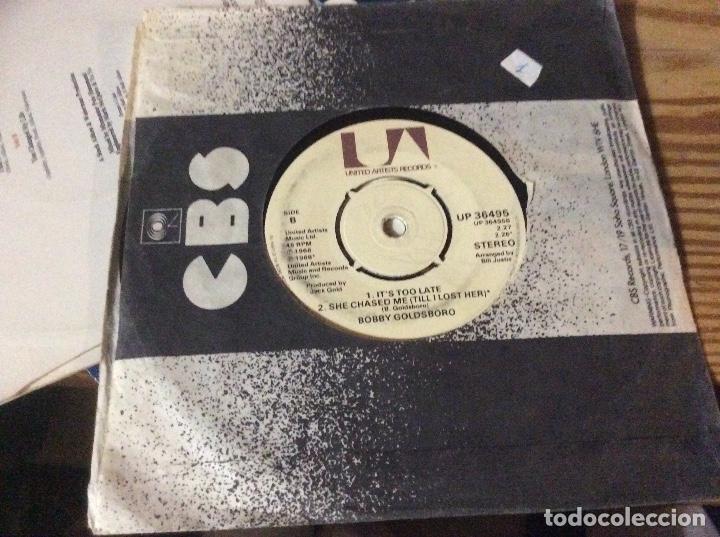 Discos de vinilo: bobby goldsboro its too late - Foto 1