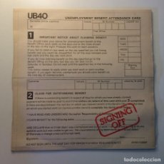 Discos de vinilo: UB40 – SIGNING OFF SPAIN 1980 GRADUATE