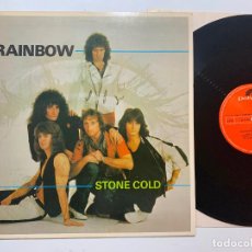 Discos de vinilo: MAXI SINGLE 12'' RAINBOW STONE COLD EDICION ESPAÑOLA DE 1982