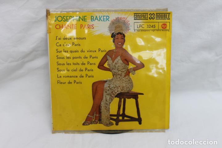 Discos de vinilo: JOSEPHINE BAKER, SINGLE, CHANTE PARIS, RCA, 1962 - Foto 1