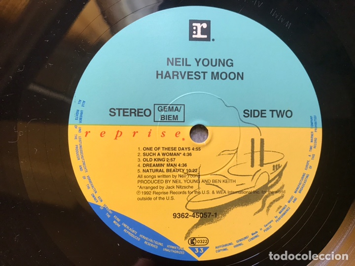 Discos de vinilo: Harvest moon. Neil Young - Foto 10