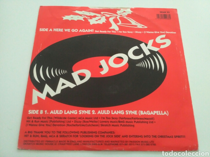 Discos de vinilo: Mad Jocks Featuring Jockmaster B.A. - Here We Go Again! - Foto 2