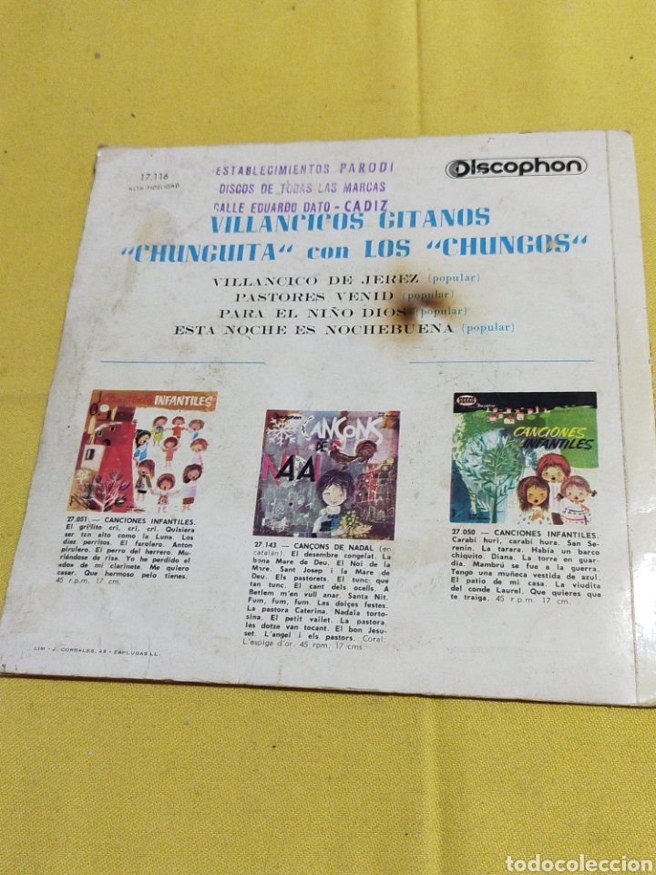 Discos de vinilo: SINGLE VILLANCICOS GITANOS - Foto 2
