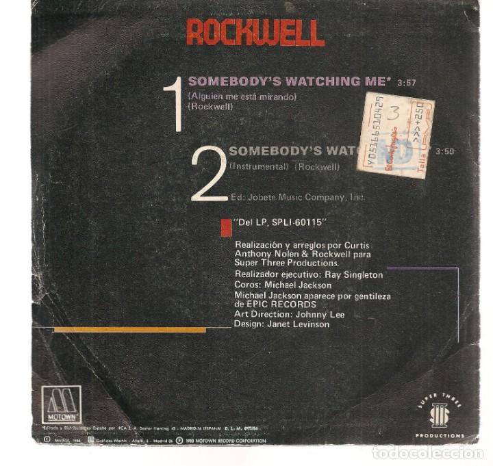Discos de vinilo: SINGLES/. ROCKWELL. CON COROS DE MICHAEL JACKSON. (P/B72)C1 - Foto 2