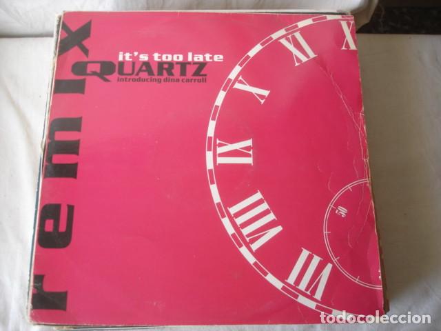 Discos de vinilo: Quartz Introducing Dina Carroll &lrm; Its Too Late (Remix) - Foto 1